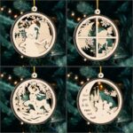 20 Archivos SVG para Cortar Láser de Decoraciones de Navidad en 2 Capas - Adornos de Árbol y Más - Imagen 3