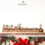 Calendario de Adviento de Madera Personalizado - Natividad Religiosa para Regalo de Navidad
