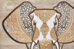 Archivos SVG de Elefante para Corte Láser en Madera | Arte y Diseño 3D para Etsy - Imagen 3