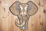Archivos SVG de Elefante para Corte Láser en Madera | Arte y Diseño 3D para Etsy - Imagen 2