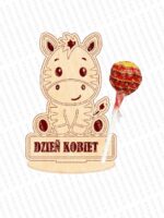 Animales para regalar con soporte para piruleta - Archivo SVG de corte láser para bebés - Glowforge - Imagen 4