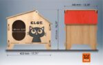 Casa para gatos - Archivos SVG/DXF para corte láser y CNC, hogar encantador para tu mascota - Imagen 4