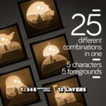 Combo de Plantillas SVG para Cortes Láser Star Wars - 25 Escenas 3D para Decoración de Pared