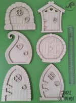 Puertas de Hadas Corte Láser SVG - Plantillas de 2 Capas para Ventanas y Aldabas, Descarga Instantánea - Imagen 4