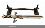 Espada A0098 - Archivos de corte láser SVG, PDF y DXF para Creatividad Digital - Imagen 5