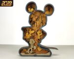 Arte en 8 Capas Cortado por Láser de Mickey Mouse para Glowforge - Diseño Creativo y Personalizable