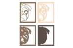 Plantilla 3D Perro Pug Dog para Corte Láser - Archivo SVG Multicapa para Glowforge y CNC Decorativo - Imagen 2