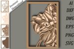 Plantilla láser 3D de gato multicapa - Archivos SVG para corte láser Glowforge y CNC decorativos