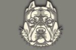 Plantilla Laser 3D Perro Bullmastiff Multicapas para Corte con Glowforge - Archivo SVG Decorativo - Imagen 3