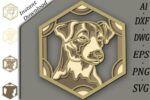 Plantilla láser vectorial Perro Jack Russell Terrier - Archivos cortados por láser para Glowforge