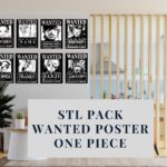 Set de Pósters de Se Busca "One Piece" para Decoración con Corte Láser