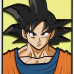 Arte de Goku Dragon Ball Z para corte láser - Descarga instantánea de archivos para madera
