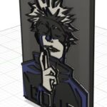 Diseño de Gojo para corte láser | Archivos instantáneos para madera | Arte digital de alta calidad