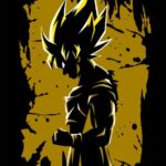 Arte digital de Goku para corte láser - Archivos de descarga instantánea para máquinas de corte de madera.