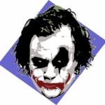 Arte del Joker para corte láser, archivo digital para máquina de corte de madera, descarga instantánea.