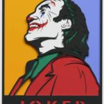 Arte descargable instantáneo del Joker para corte láser: archivo de diseño en madera.