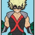 Archivo de corte láser de Katsuki Bakugo para madera - Arte digital descargable inmediato