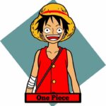Arte digital de One Piece para corte láser, archivos de diseño para madera y máquinas de corte.