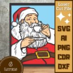 Arte Santa para corte láser, archivos digitales de descarga instantánea para madera y máquinas de corte.