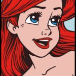 Arte de Sirenita para corte láser - Archivos digitales para madera y máquinas de corte