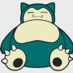 Cuadro de Snorlax en capas para corte láser - Arte vectorial Pokemon decorativo