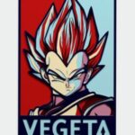 Cuadro de Capas Múltiples de Vegeta - Decoración Exclusiva Dragon Ball para Fanáticos