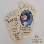 Marco de Fotos para Bebé en Corte Láser - Detalles del Nacimiento, Archivos CDR, AI, SVG, DXF