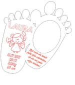 Marco de Fotos para Bebé en Corte Láser - Detalles del Nacimiento, Archivos CDR, AI, SVG, DXF - Imagen 3