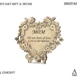 Flores SVG para el Día de la Madre - Plantillas de Corte Láser, Regalos Personalizados, Glowforge