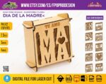 Caja para Día de la Madre con 10 diseños para chocolates - Planos CNC y Corte Láser DXF CDR