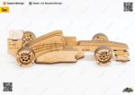 Planos de Coche de F1 3D para Corte Láser - Archivos DXF, SVG y CDR para Rompecabezas de Carreras - Imagen 8