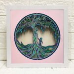 Mandala 3D "Madre Árbol de la Vida" SVG para Día de la Madre - Regalo Personalizado para Mamá - Imagen 4