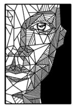 Cara abstracta de mujer - Archivo SVG para corte láser, descarga instantánea, diseño vectorial - Imagen 8