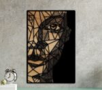 Cara abstracta de mujer - Archivo SVG para corte láser, descarga instantánea, diseño vectorial