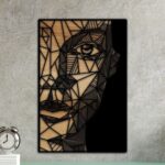 Cara abstracta de mujer - Archivo SVG para corte láser, descarga instantánea, diseño vectorial