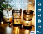 Modelos de lámparas colgantes de madera para corte láser - Archivos SVG, DXF, AI descargables