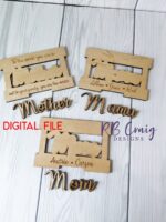 Cesta de Regalo del Día de la Madre SVG para Corte Láser - Diseño Premium para Glowforge de 1/4" - Imagen 4