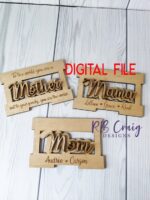 Cesta de Regalo del Día de la Madre SVG para Corte Láser - Diseño Premium para Glowforge de 1/4" - Imagen 3