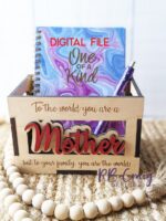 Cesta de Regalo del Día de la Madre SVG para Corte Láser - Diseño Premium para Glowforge de 1/4" - Imagen 5