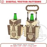 Corte láser vectorial: soporte de cerveza de 500 ml, portabotellas y expositor personalizado