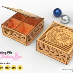 Caja Navideña Personalizada - Archivo de Corte Láser para Decoración y Regalos