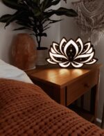 Lámpara de árbol de la vida en madera | Decoración láser artística y regalo único - Imagen 5