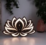 Lámpara de árbol de la vida en madera | Decoración láser artística y regalo único - Imagen 4