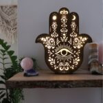 Lámpara de árbol de la vida en madera | Decoración láser artística y regalo único