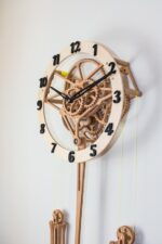 Planos CNC para Reloj de Engranaje Mecánico de Madera - Corte Láser DXF - Imagen 3