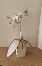 Orquídea de madera para corte láser | Archivo digital decorativo descargable - Imagen 4