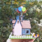 Maqueta 3D Casa Pixar Up - Archivo DXF/SVG para Corte Láser y Glowforge - Imagen 3