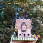 Maqueta 3D Casa Pixar Up - Archivo DXF/SVG para Corte Láser y Glowforge - Imagen 5