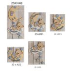 Oso en la Luna y Nube - Signo de Nombre para Guardería | Archivos SVG y PDF para Corte Láser - Imagen 7