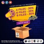 Caja de chocolates para San Valentín - Planos de corte láser DXF y CDR para Glowforge 2.5-4 mm - Imagen 8